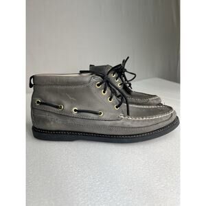 Sperry gold cup A/O Grey‎ Chukka Boots Lace Up Mens Sz 9.5 Nubuck High Top